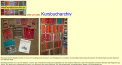 Desktop Screenshot of kursbucharchiv.de