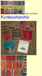 Mobile Screenshot of kursbucharchiv.de