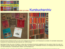 Tablet Screenshot of kursbucharchiv.de